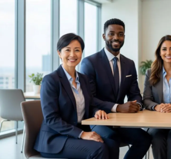 PIPSI LTD customer care team members collaborating in a modern office